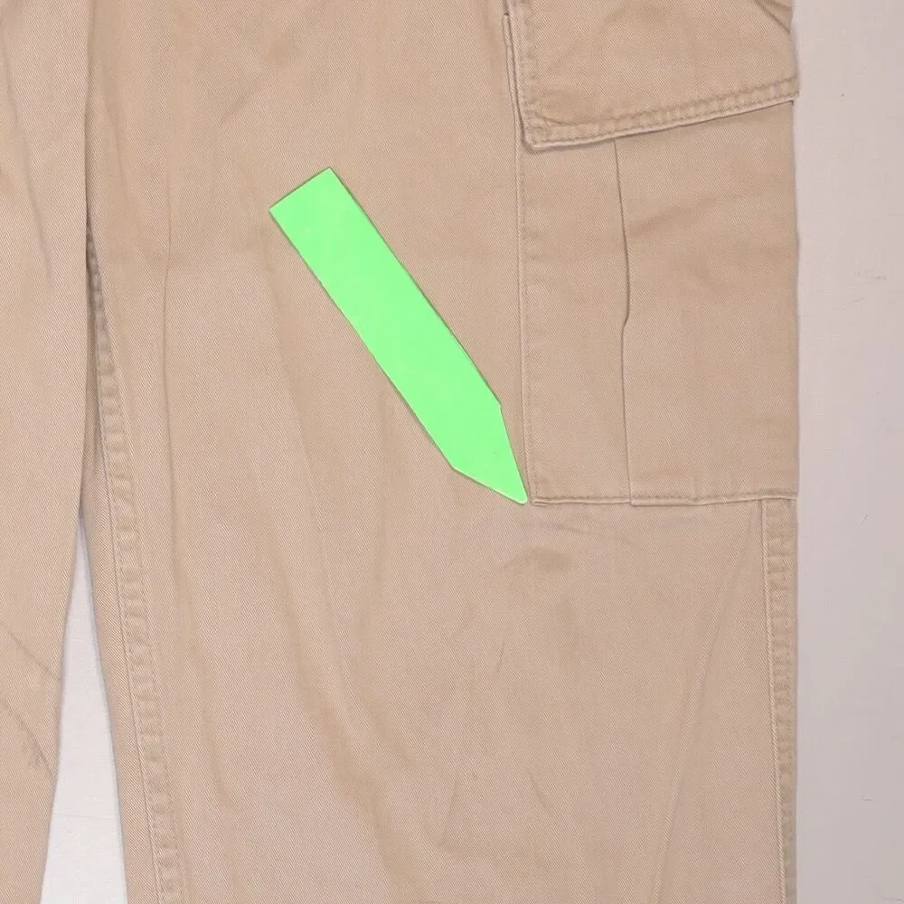 Vintage Levis Silvertab Cargo Pants Beige Khaki Baggy Y2K Mens 34x32